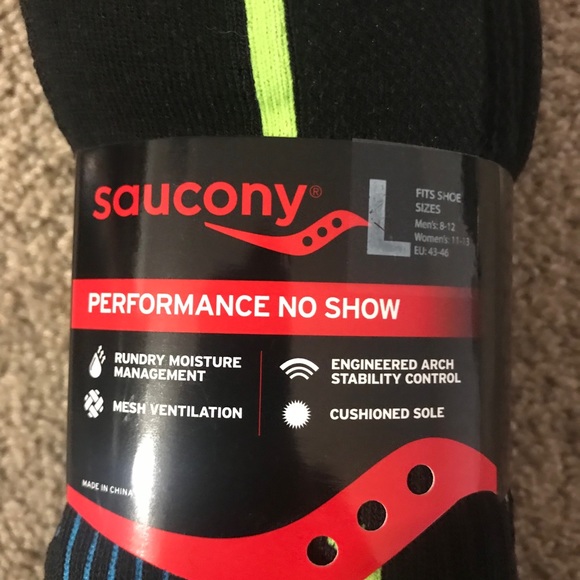 Saucony Men's 6 Pack Performance Socks |Size:8-12 - Picture 5 of 8